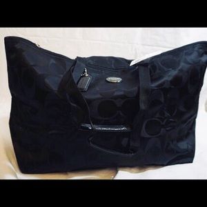 NWTCoach Black Signature Large Weekend Bag